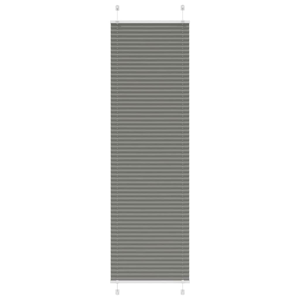 vidaXL Πλισέ περσίδα Ανθρακί 60x200 cm Πλάτος υφάσματος 59,4 cm