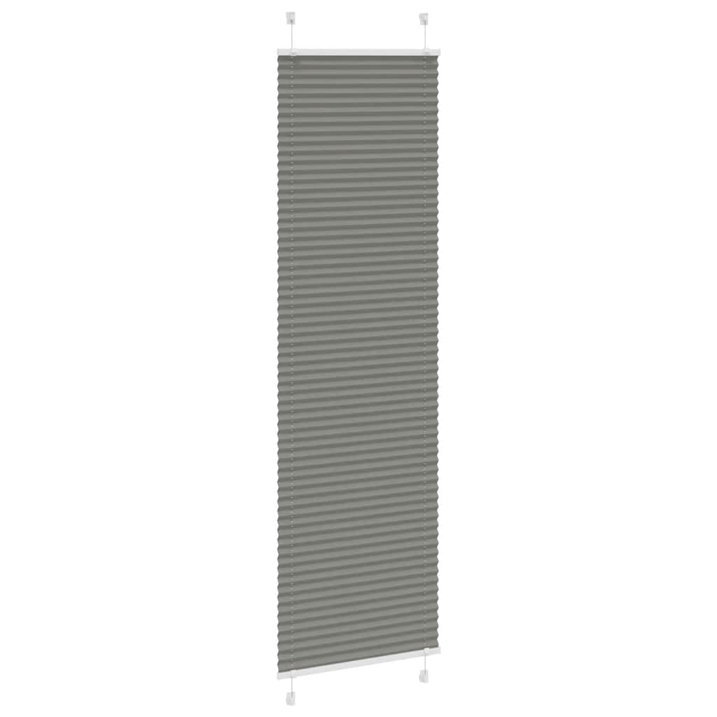 vidaXL Πλισέ περσίδα Ανθρακί 60x200 cm Πλάτος υφάσματος 59,4 cm