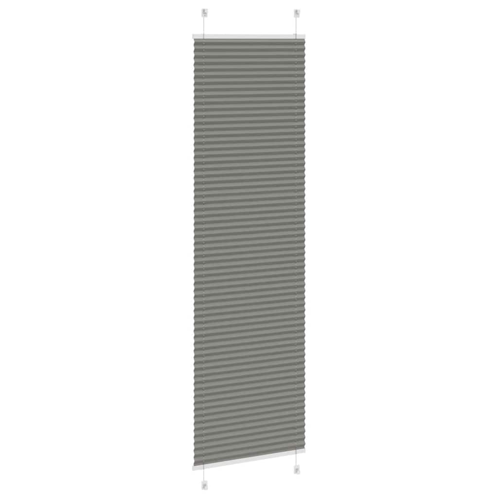 vidaXL Πλισέ περσίδα Ανθρακί 60x200 cm Πλάτος υφάσματος 59,4 cm