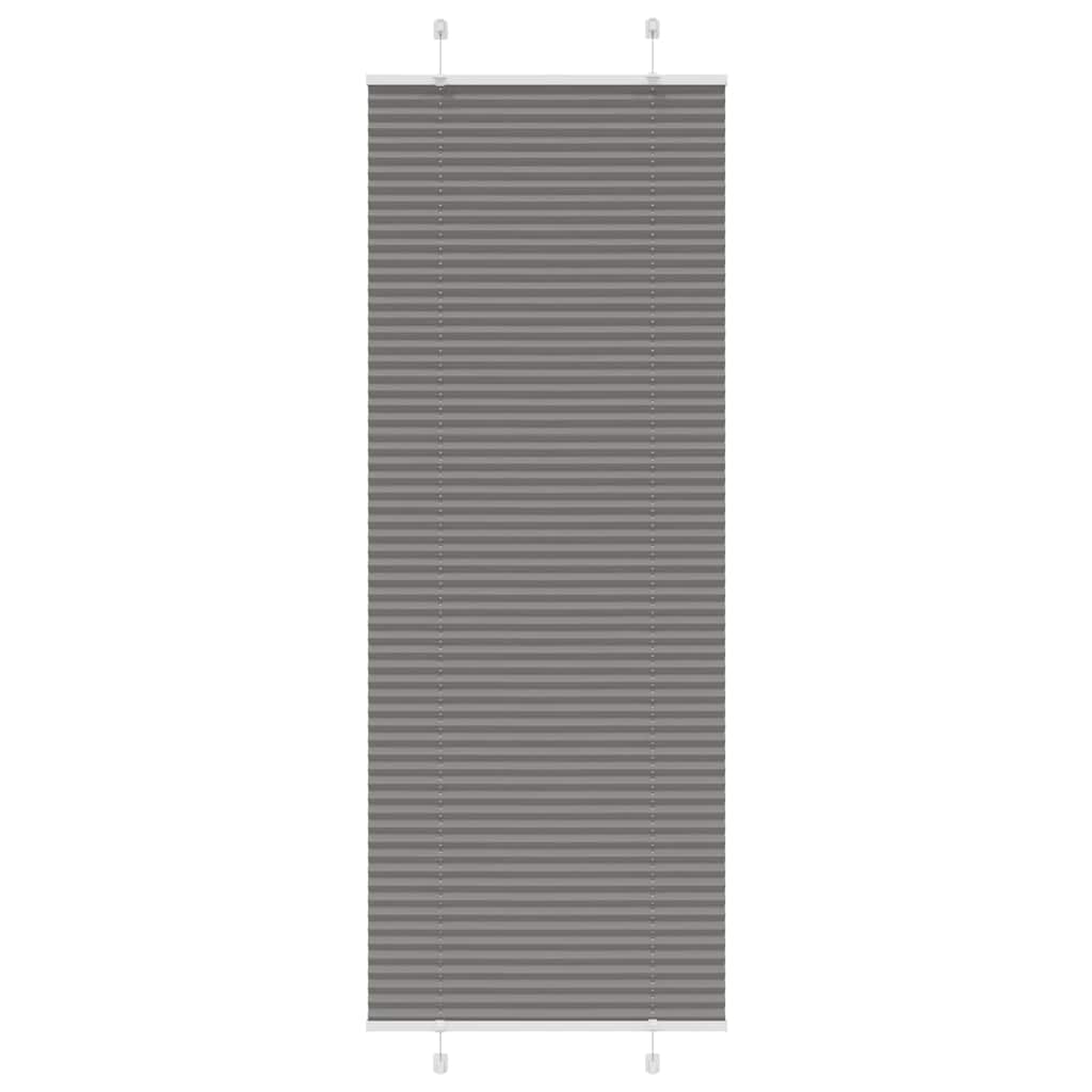 vidaXL Πλισέ περσίδα Ανθρακί 75x200 cm Πλάτος υφάσματος 74,4 cm