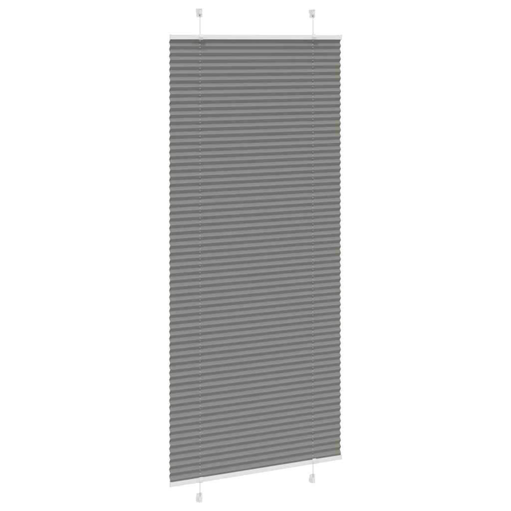 vidaXL Πλισέ περσίδα Ανθρακί 85x200 cm Πλάτος υφάσματος 84,4 cm