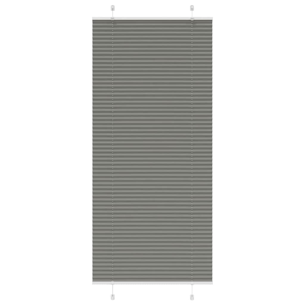vidaXL Πλισέ περσίδα Ανθρακί 100x200 cm Πλάτος υφάσματος 99,4 cm