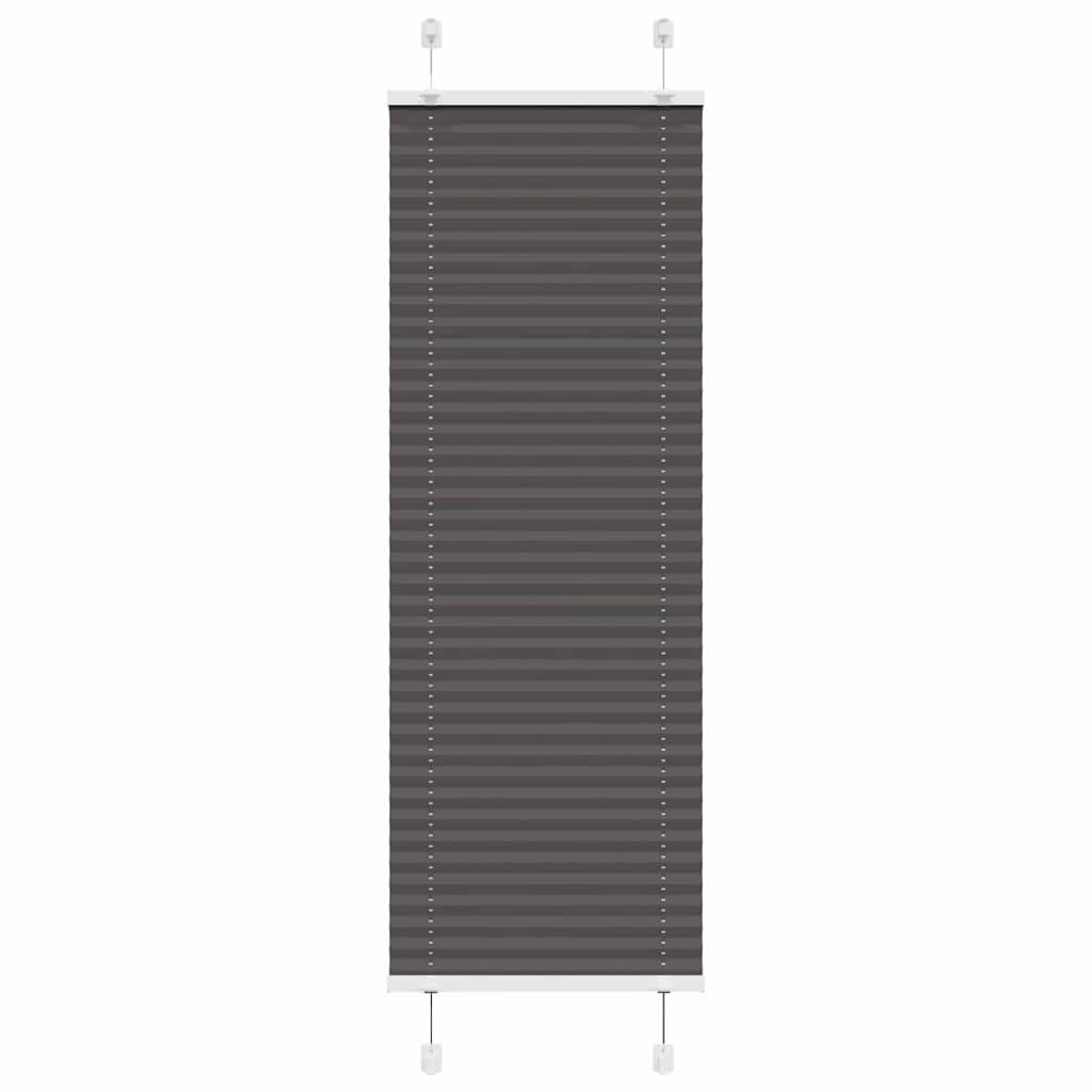 vidaXL Πλισέ περσίδα Μαύρο 50x100 cm Πλάτος υφάσματος 49,4 cm