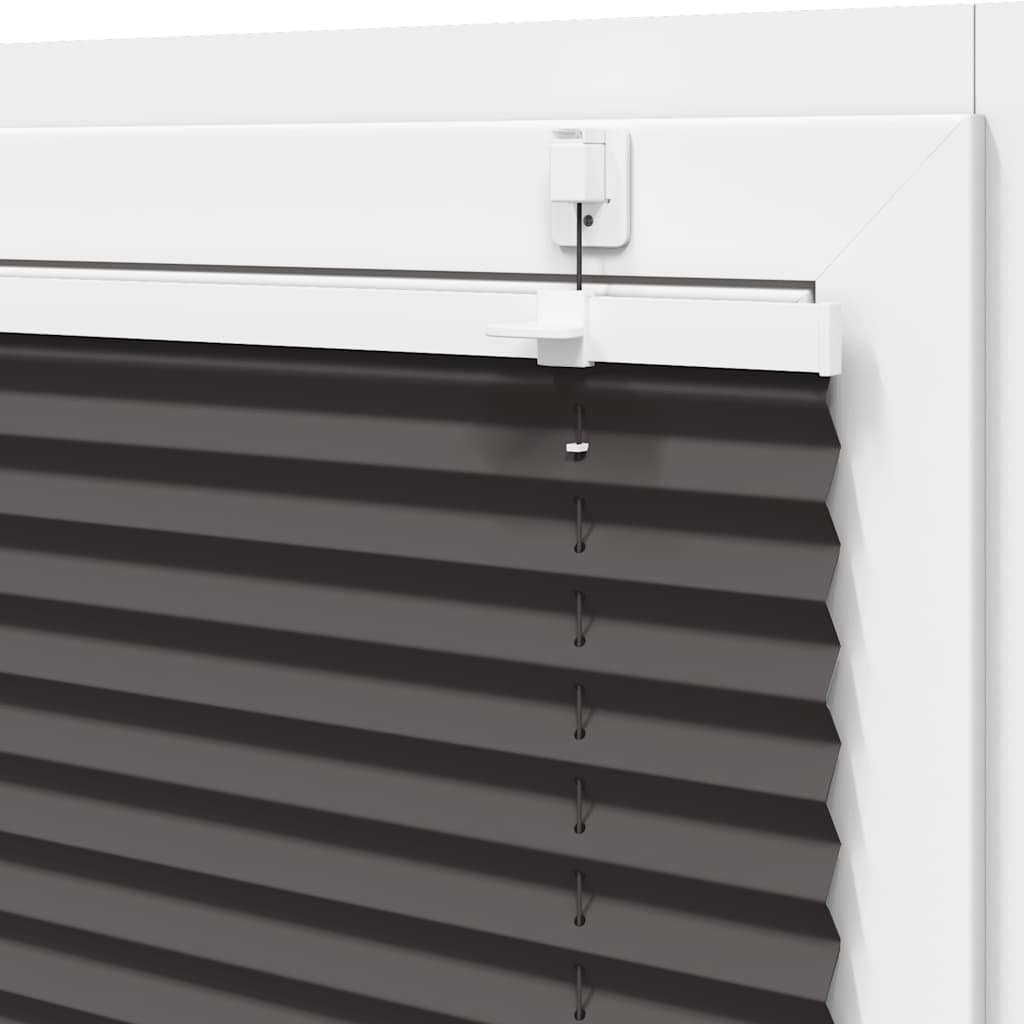 vidaXL Πλισέ περσίδα Μαύρο 65x100 cm Πλάτος υφάσματος 64,4 cm