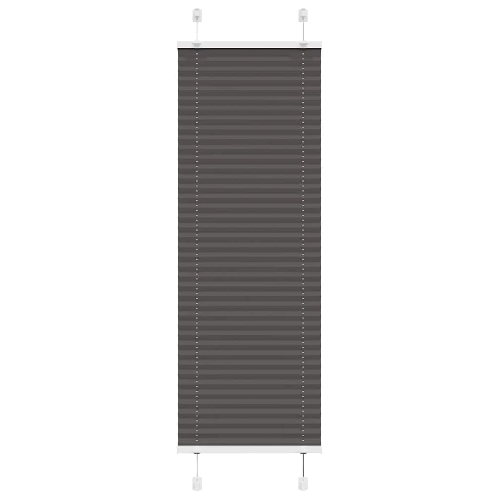 vidaXL Πλισέ περσίδα Μαύρο 40x150 cm Πλάτος υφάσματος 39,4 cm