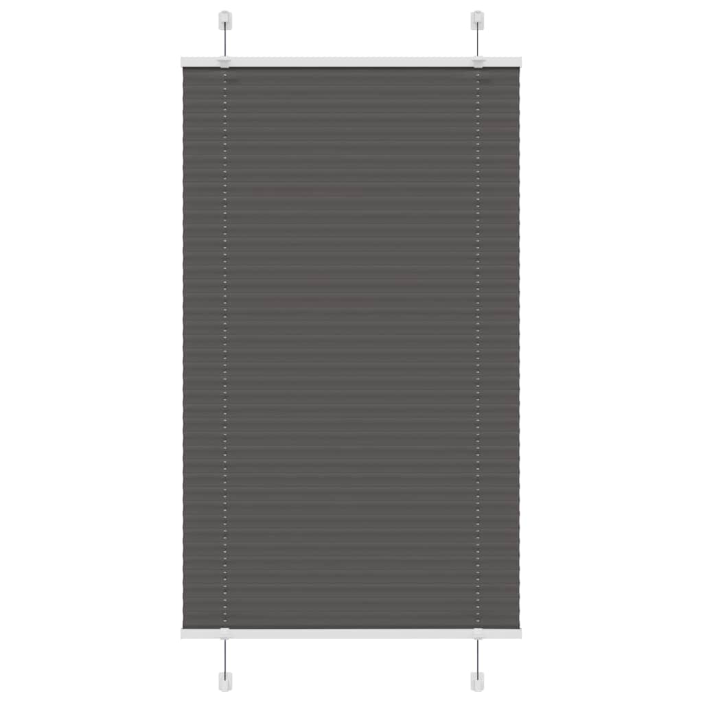 vidaXL Πλισέ περσίδα Μαύρο 70x150 cm Πλάτος υφάσματος 69,4 cm