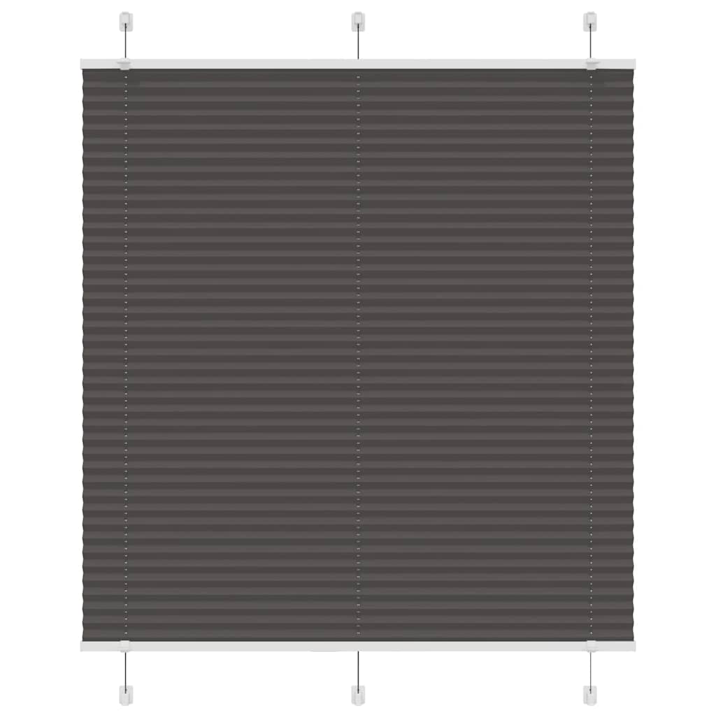 vidaXL Πλισέ περσίδα Μαύρο 115x150 cm Πλάτος υφάσματος 114,4 cm