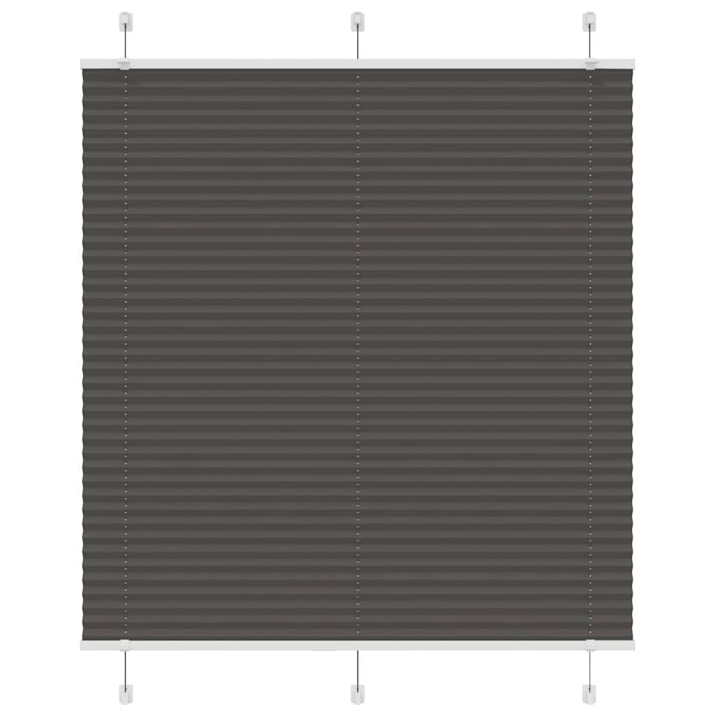 vidaXL Πλισέ περσίδα Μαύρο 120x150 cm Πλάτος υφάσματος 119,4 cm