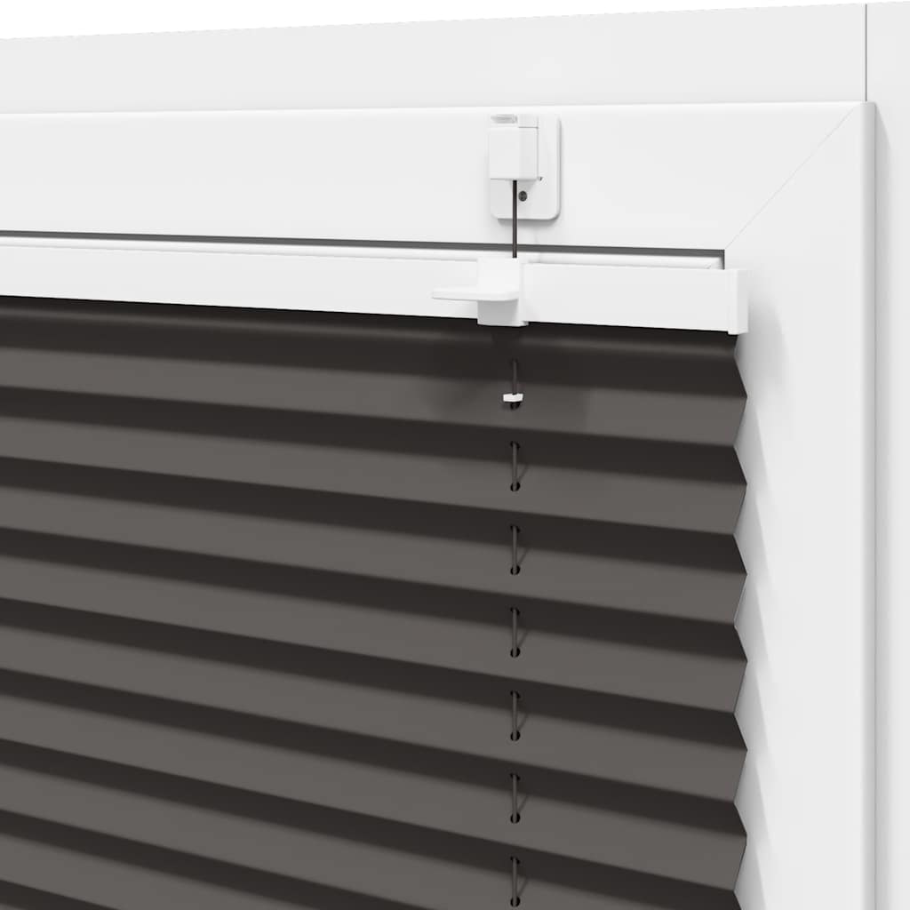 vidaXL Πλισέ Στόρι Μαύρο 55x200 εκ. Πλάτος Υφάσματος 54,4 εκ. Πολυεστέρας