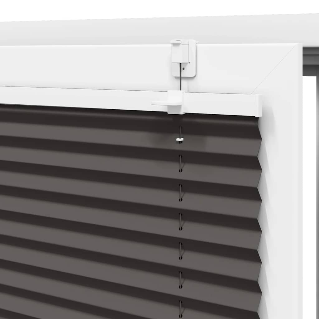 vidaXL Πλισέ Στόρι Μαύρο 65x200 εκ. Πλάτος Υφάσματος 64,4 εκ. Πολυεστέρας