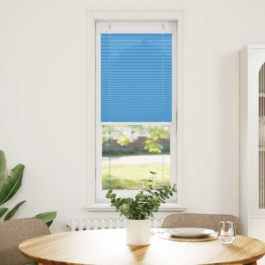vidaXL Πλισέ Στόρι Μπλε 40x150 εκ. Πλάτος Υφάσματος 39,4 εκ. Πολυεστέρας