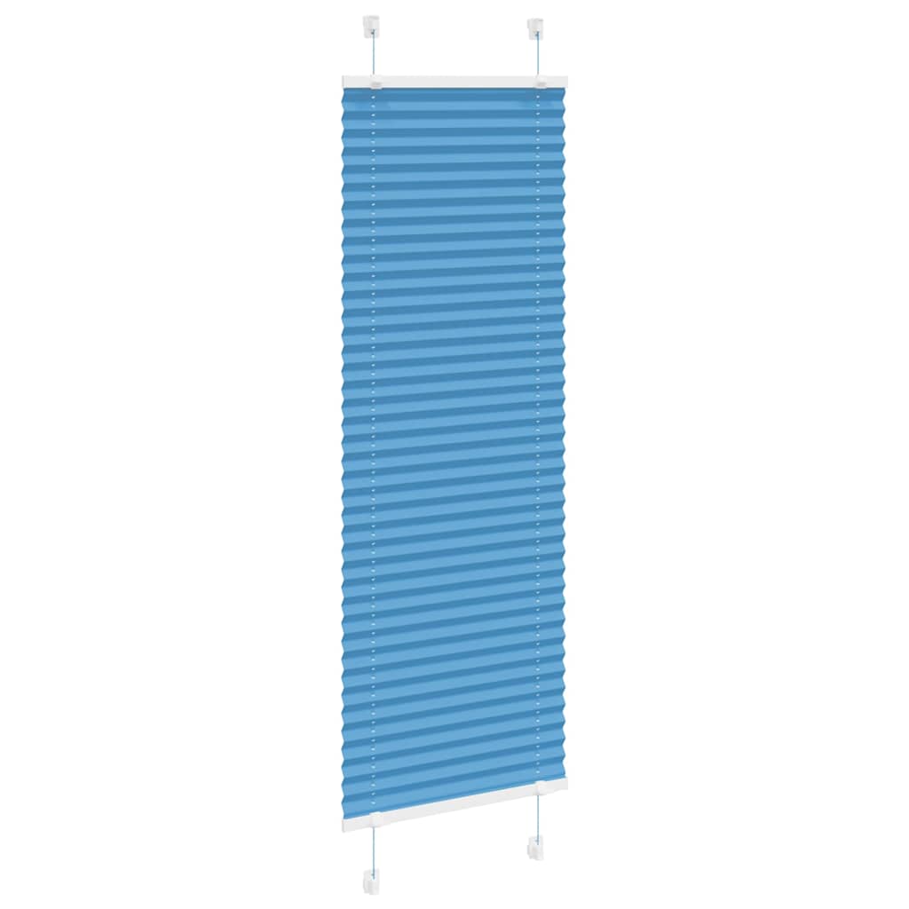vidaXL Πλισέ Στόρι Μπλε 45x150 εκ. Πλάτος Υφάσματος 44,4 εκ. Πολυεστέρας