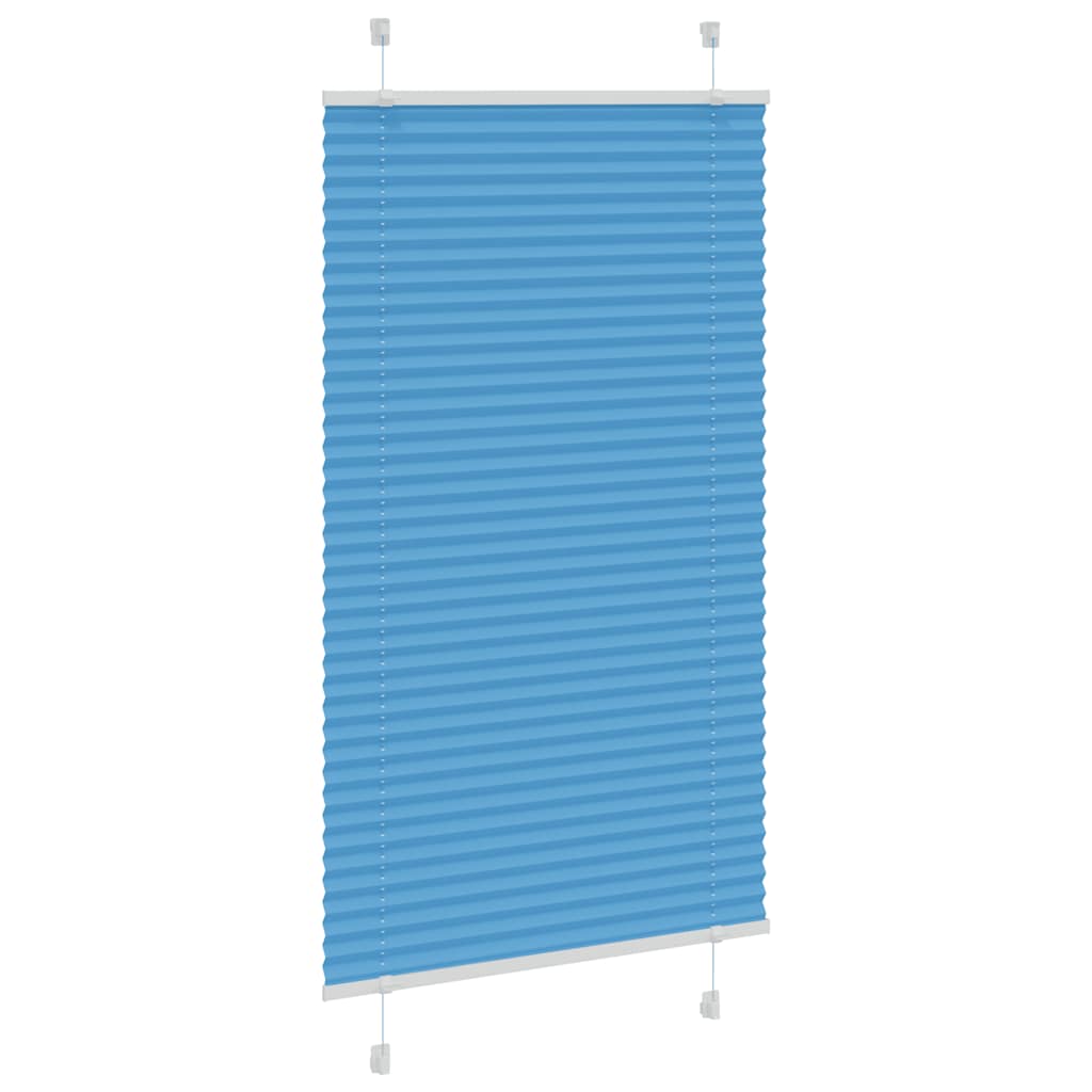 vidaXL Πλισέ Στόρι Μπλε 80x150 εκ. Πλάτος Υφάσματος 79,4 εκ. Πολυεστέρας