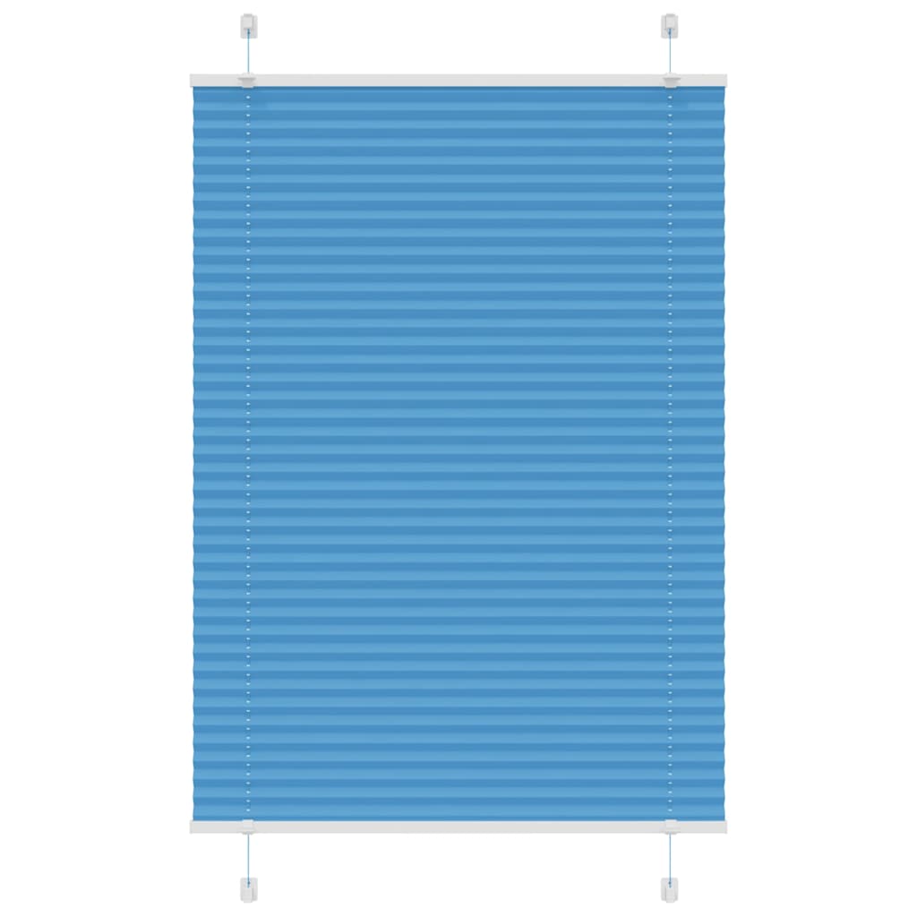 vidaXL Πλισέ περσίδα μπλε 90x150 cm Πλάτος υφάσματος 89,4 cm