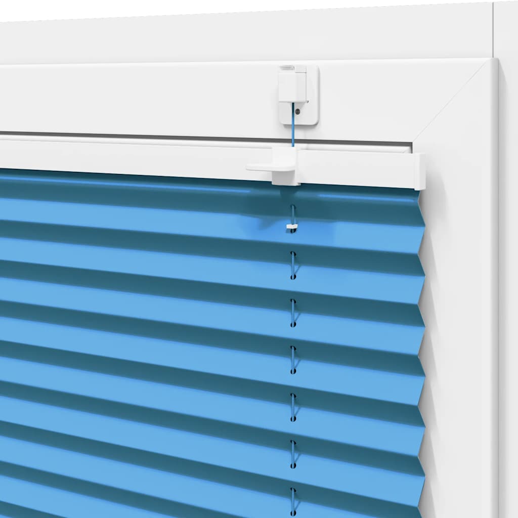 vidaXL Πλισέ περσίδα μπλε 90x150 cm Πλάτος υφάσματος 89,4 cm