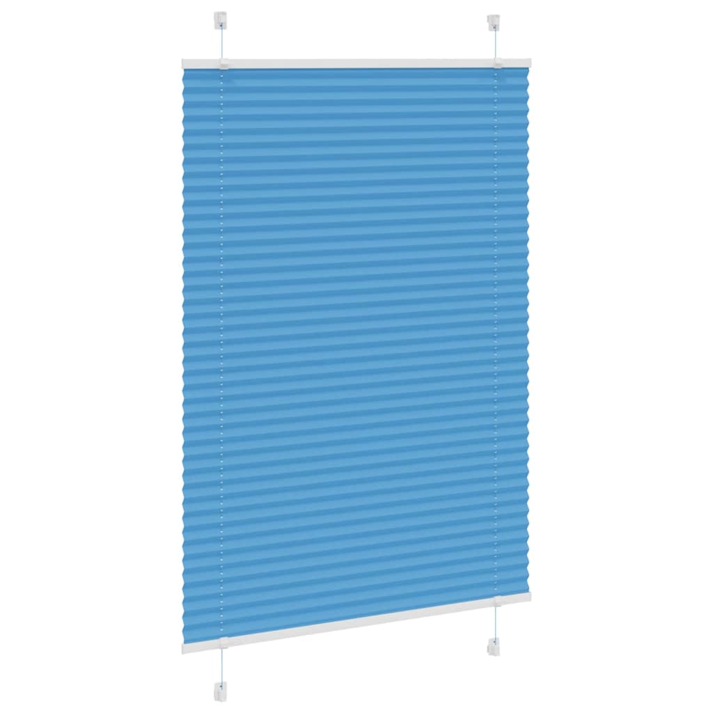 vidaXL Πλισέ περσίδα Μπλε 95x150 cm Πλάτος υφάσματος 94,4 cm