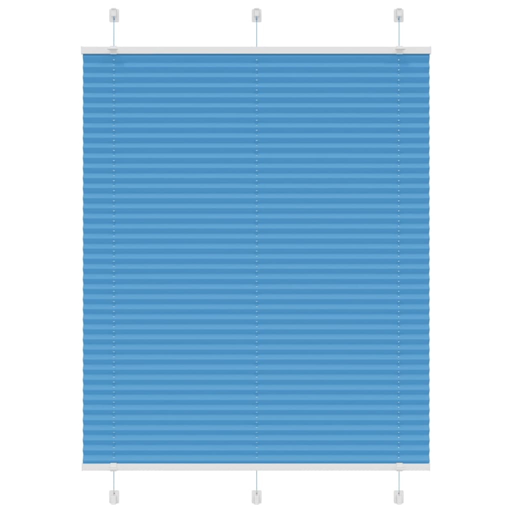 vidaXL Πλισέ Στόρι Μπλε 110x150 εκ. Πλάτος Υφάσματος 109,4 εκ. Πολυεστέρας