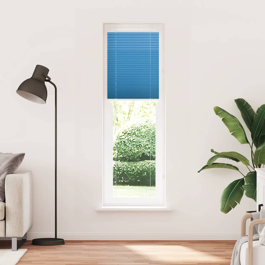 vidaXL Πλισέ Στόρι Μπλε 60x200 εκ. Πλάτος Υφάσματος 59,4 εκ. Πολυεστέρας