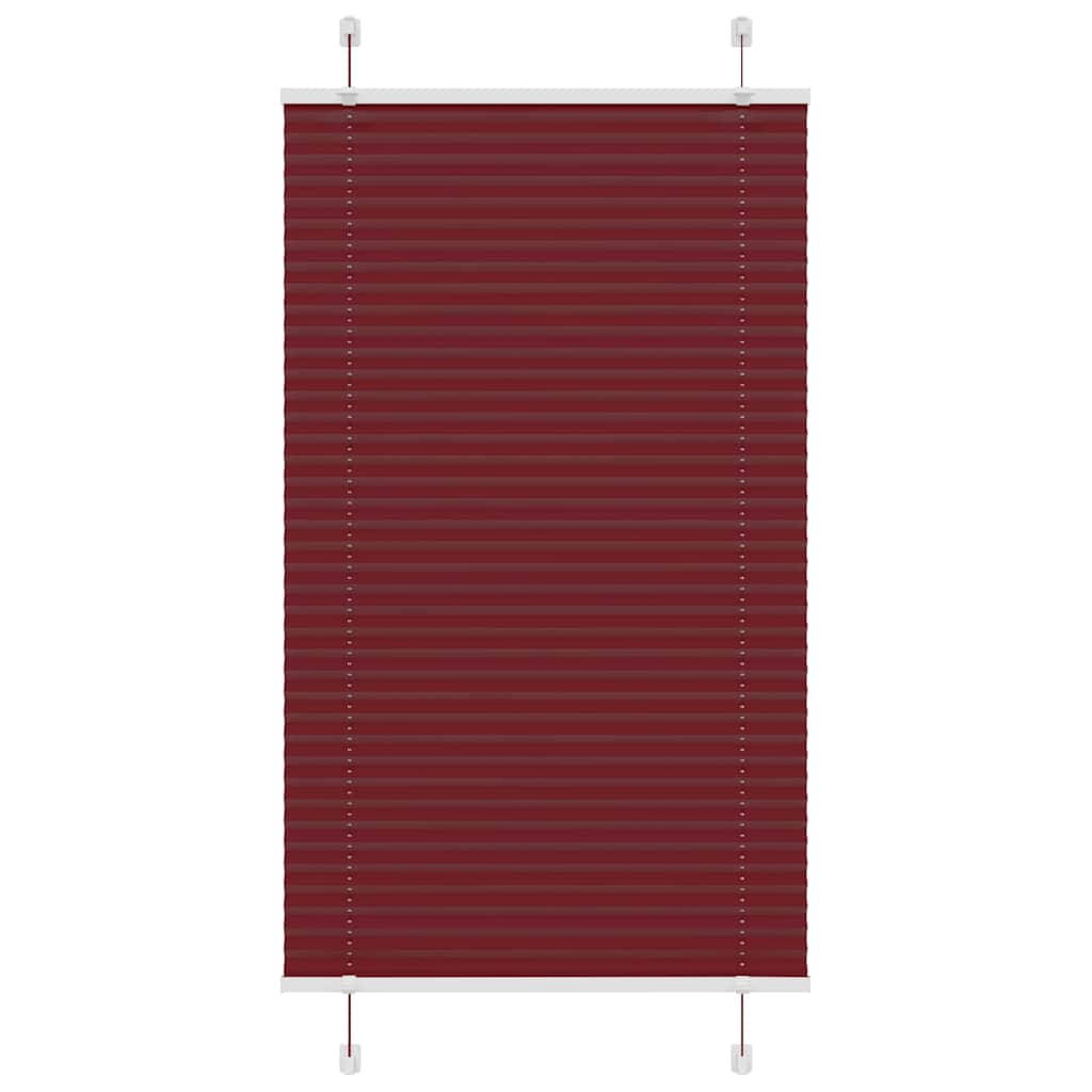 vidaXL Πλισέ περσίδα Μπορντό κόκκινο 70x150 cm Πλάτος υφάσματος