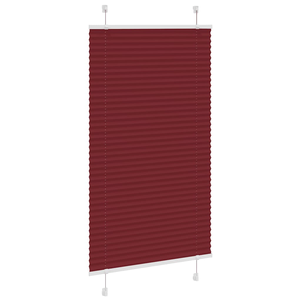 vidaXL Πλισέ περσίδα Μπορντό κόκκινο 70x150 cm Πλάτος υφάσματος