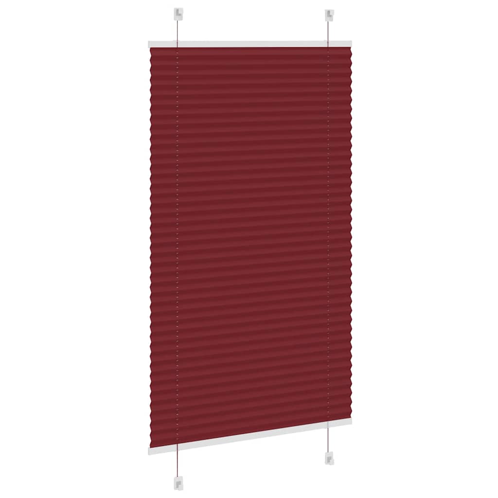 vidaXL Πλισέ περσίδα Μπορντό κόκκινο 70x150 cm Πλάτος υφάσματος