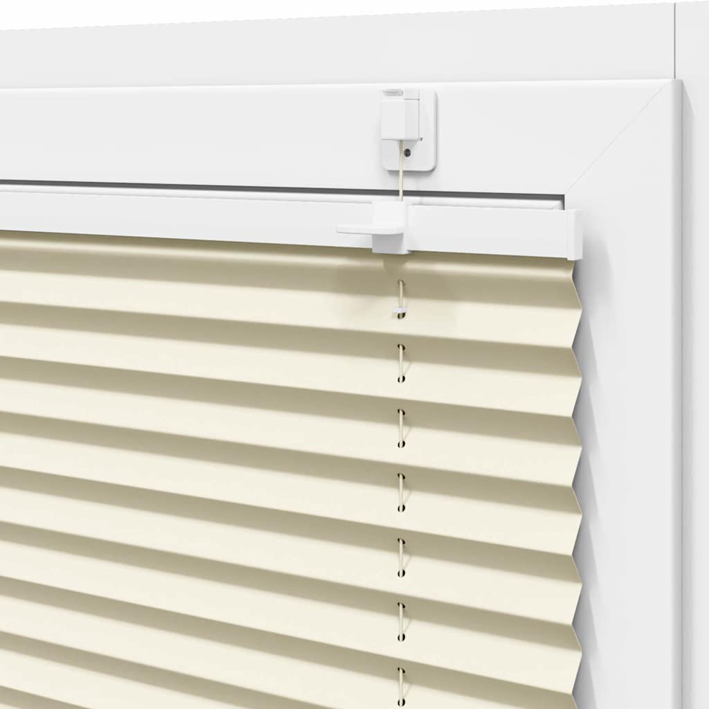 vidaXL Πλισέ περσίδα Κρέμα 115x100 cm Πλάτος υφάσματος 114,4 cm