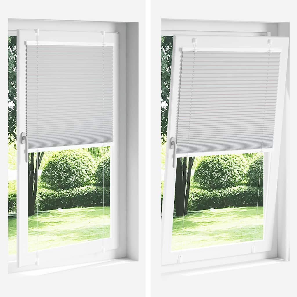 vidaXL Πλισέ περσίδα Κρέμα 55x150 cm Πλάτος υφάσματος 54,4 cm