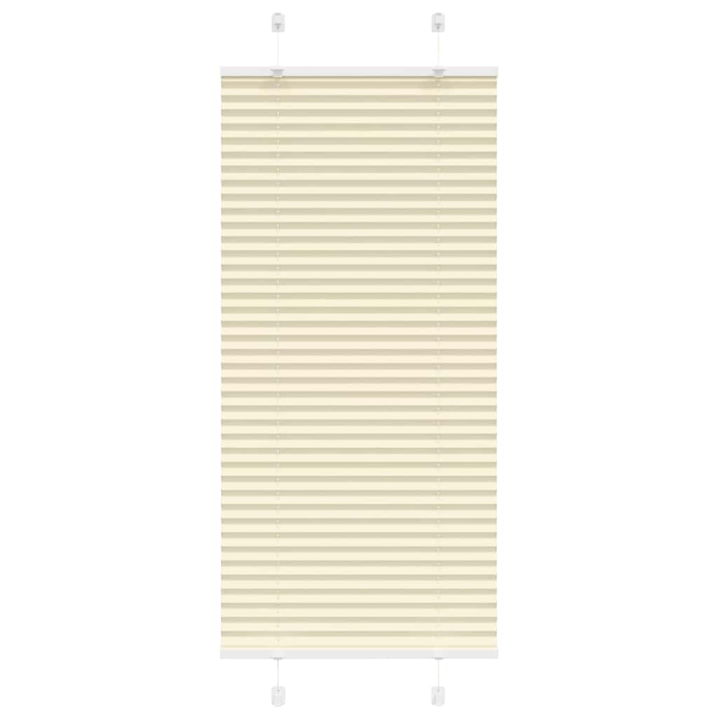 vidaXL Πλισέ περσίδα Κρέμα 60x150 cm Πλάτος υφάσματος 59,4 cm