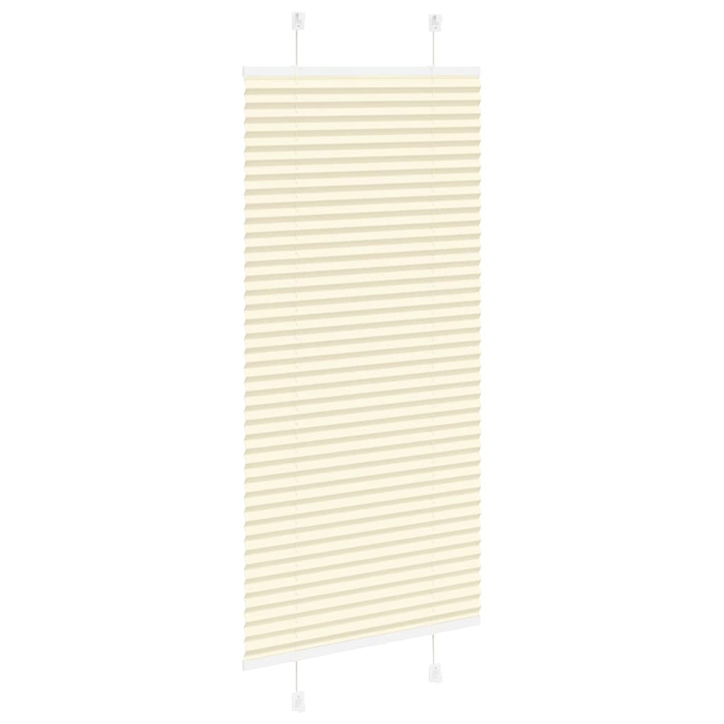 vidaXL Πλισέ περσίδα Κρέμα 60x150 cm Πλάτος υφάσματος 59,4 cm