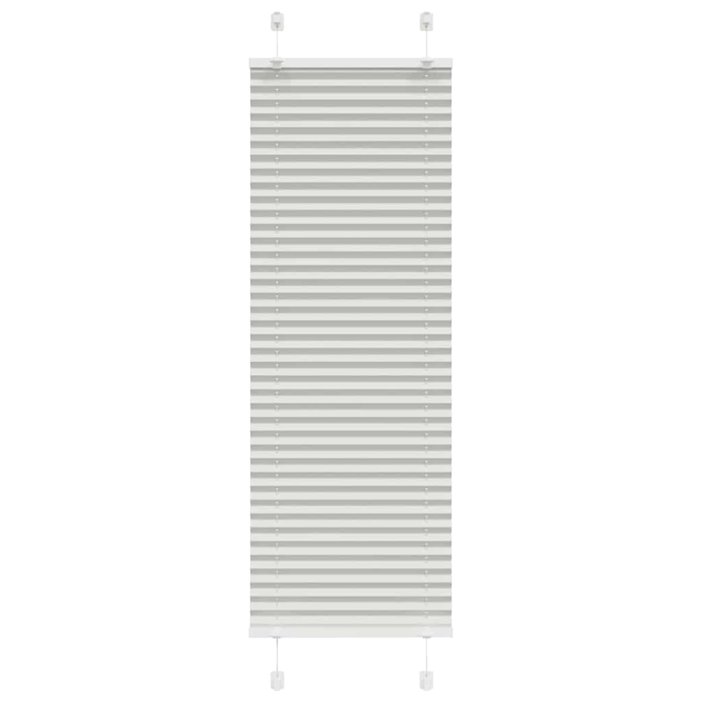 vidaXL Πλισέ περσίδα ανοιχτό γκρι 40x100 cm Πλάτος υφάσματος 39,4 cm