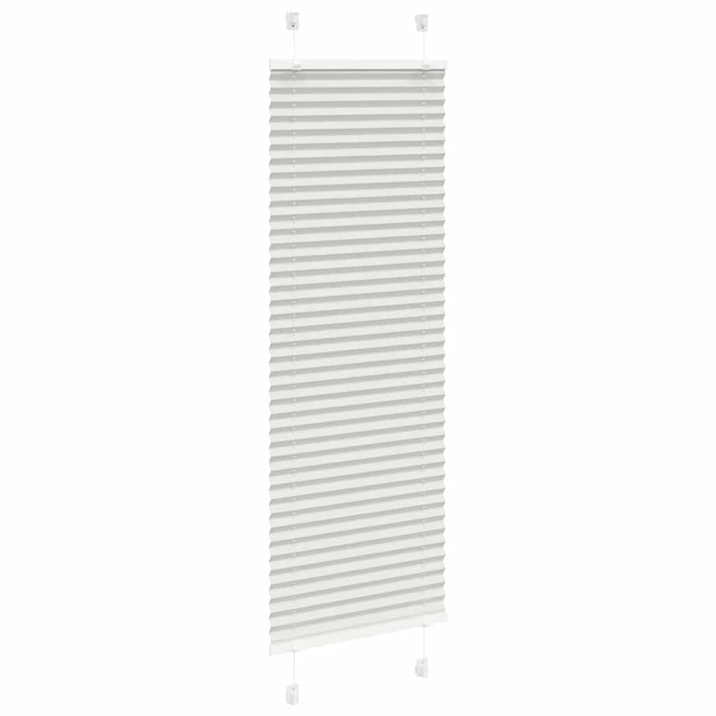 vidaXL Πλισέ περσίδα ανοιχτό γκρι 50x100 cm Πλάτος υφάσματος 49,4 cm