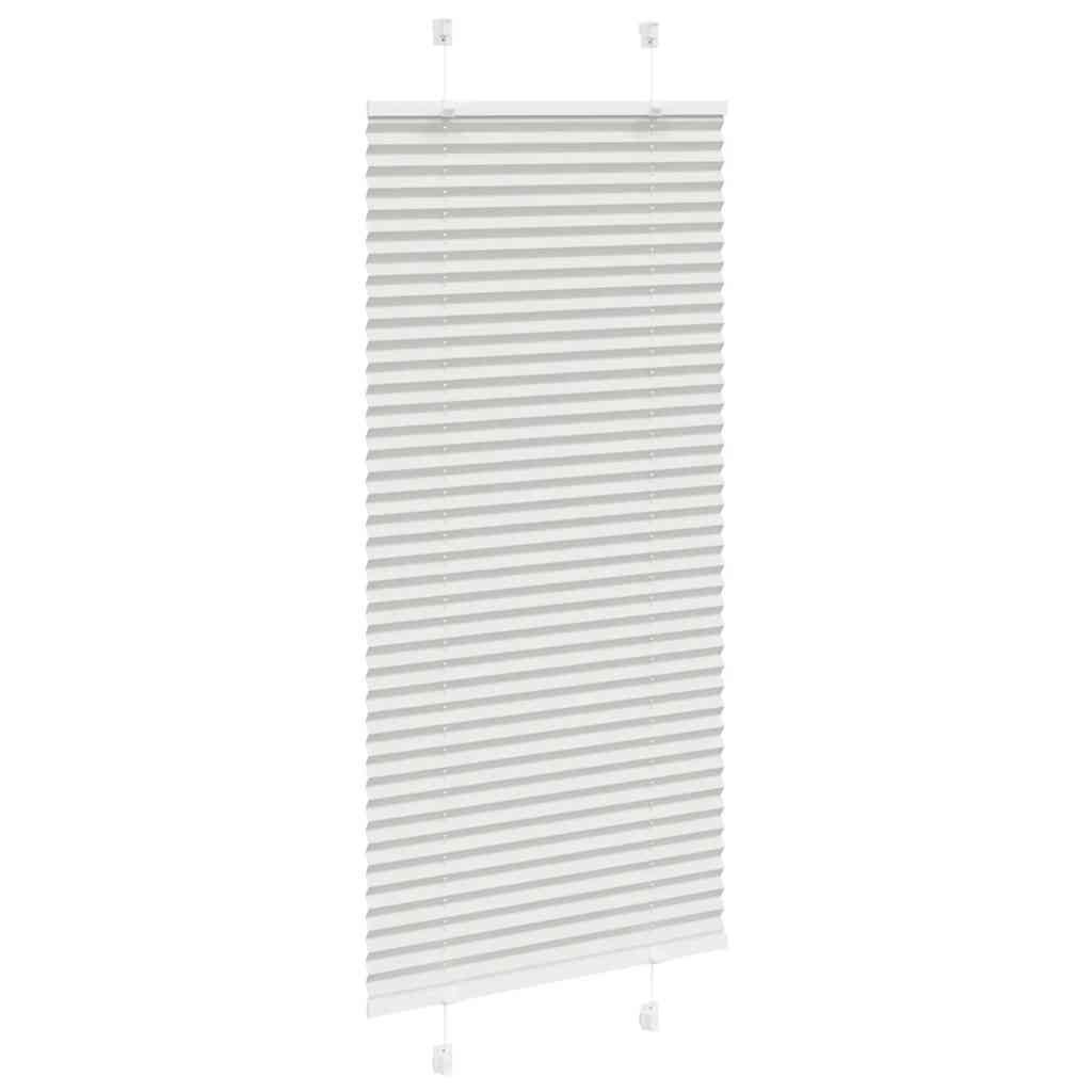 vidaXL Πλισέ περσίδα ανοιχτό γκρι 55x100 cm Πλάτος υφάσματος 54,4 cm