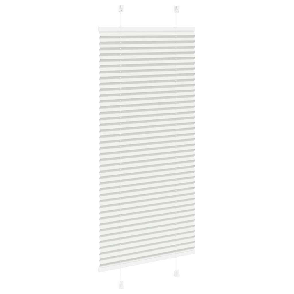 vidaXL Πλισέ περσίδα ανοιχτό γκρι 55x100 cm Πλάτος υφάσματος 54,4 cm