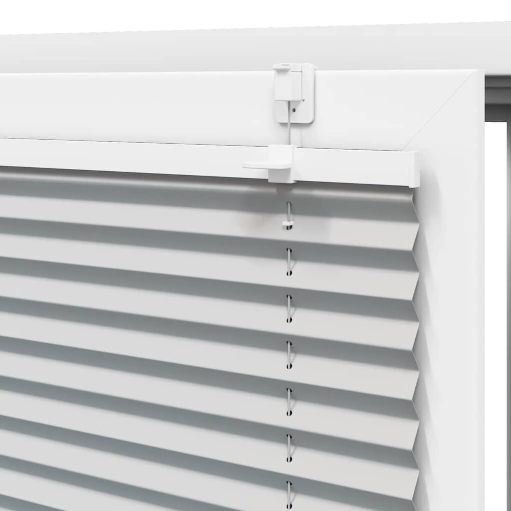 vidaXL Πλισέ περσίδα ανοιχτό γκρι 55x100 cm Πλάτος υφάσματος 54,4 cm