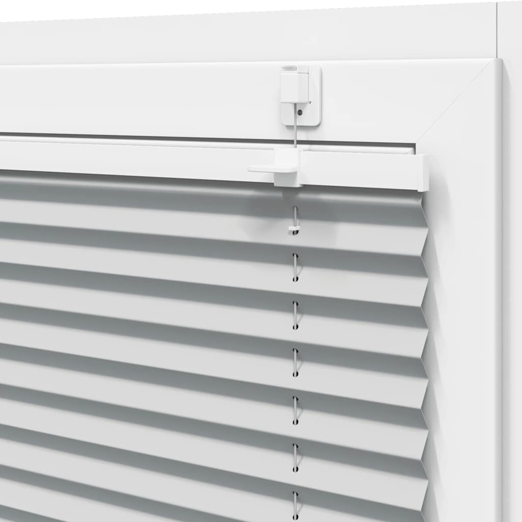 vidaXL Πλισέ περσίδα ανοιχτό γκρι 75x100 cm Πλάτος υφάσματος 74,4 cm
