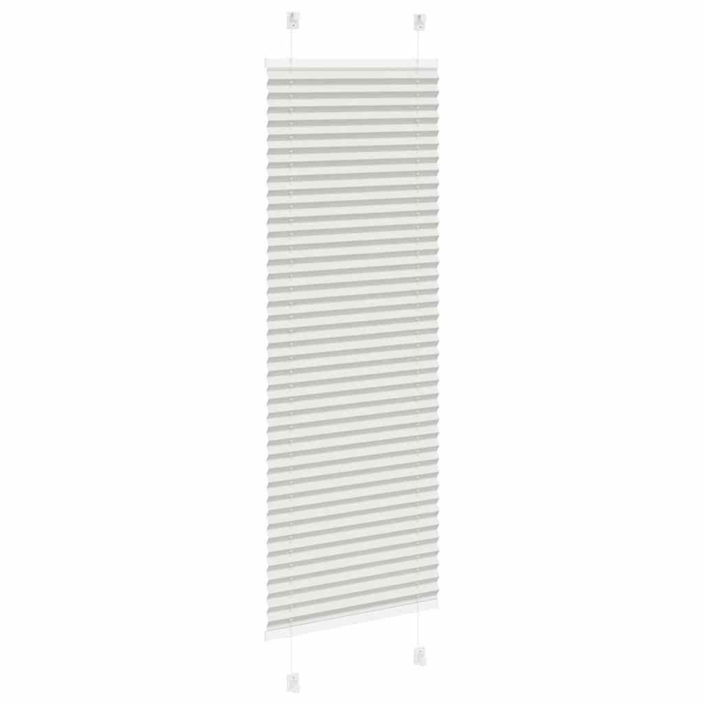 vidaXL Πλισέ περσίδα ανοιχτό γκρι 40x150 cm Πλάτος υφάσματος 39,4 cm