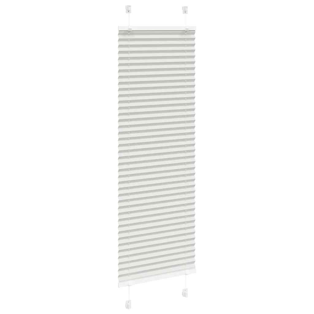 vidaXL Πλισέ περσίδα ανοιχτό γκρι 50x150 cm Πλάτος υφάσματος 49,4 cm
