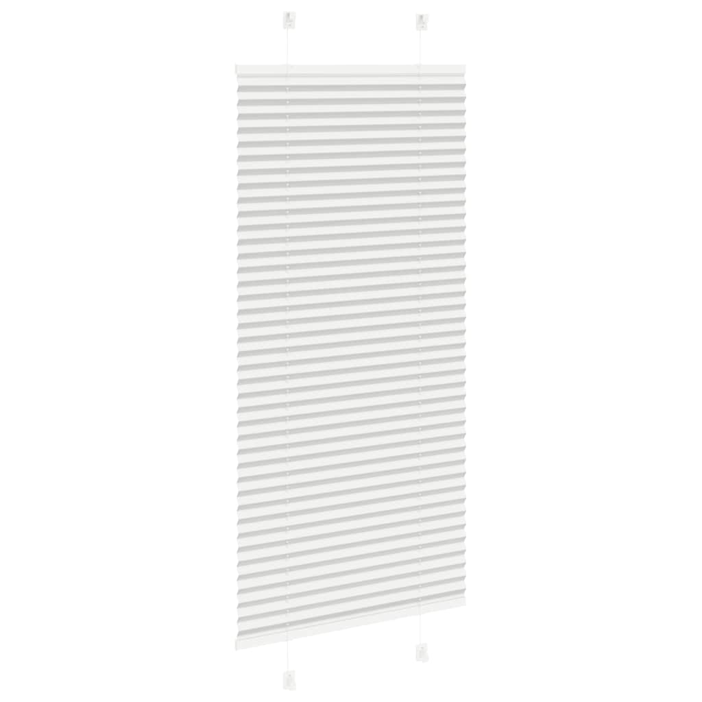 vidaXL Πλισέ περσίδα ανοιχτό γκρι 55x150 cm Πλάτος υφάσματος 54,4 cm