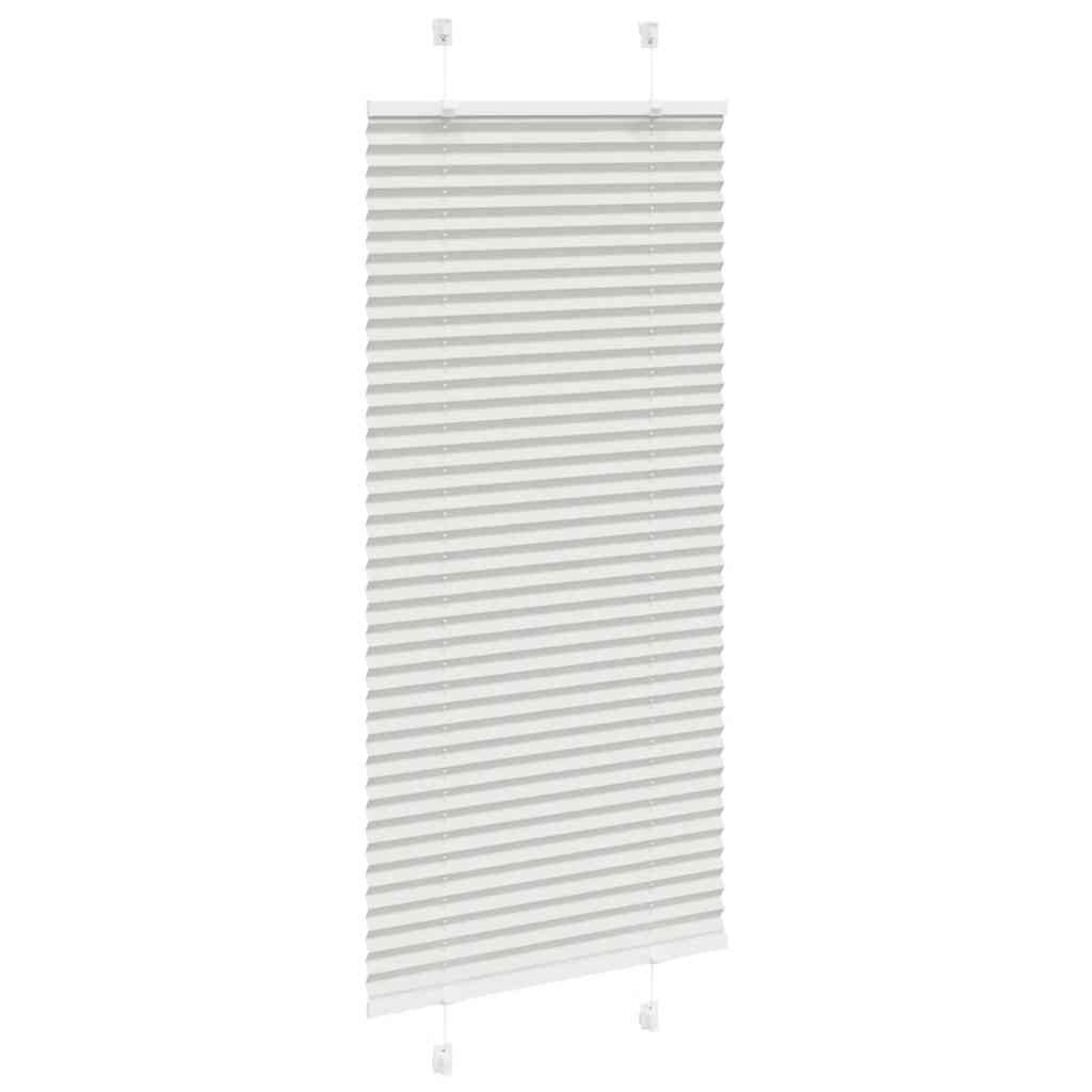 vidaXL Πλισέ περσίδα ανοιχτό γκρι 65x150 cm Πλάτος υφάσματος 64,4 cm