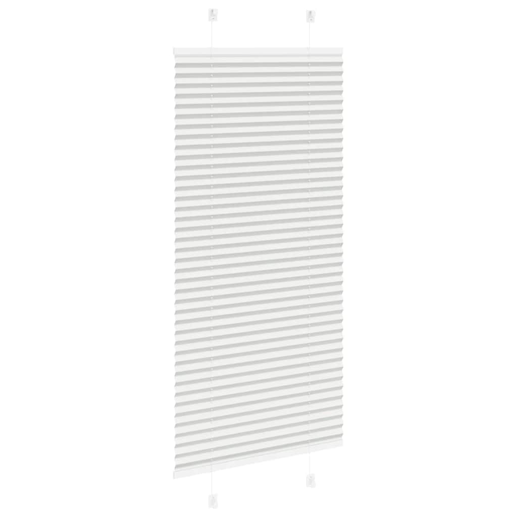 vidaXL Πλισέ περσίδα ανοιχτό γκρι 65x150 cm Πλάτος υφάσματος 64,4 cm