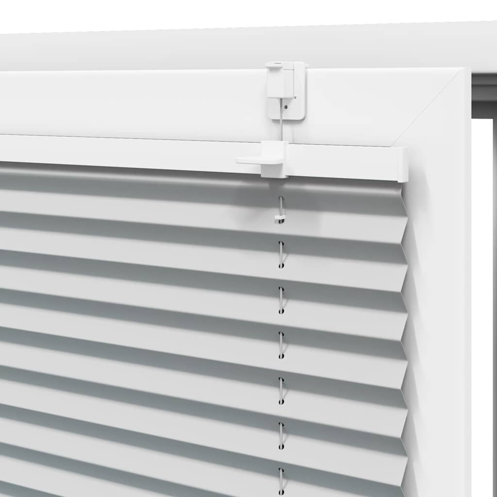 vidaXL Πλισέ περσίδα ανοιχτό γκρι 80x150 cm Πλάτος υφάσματος 79,4 cm
