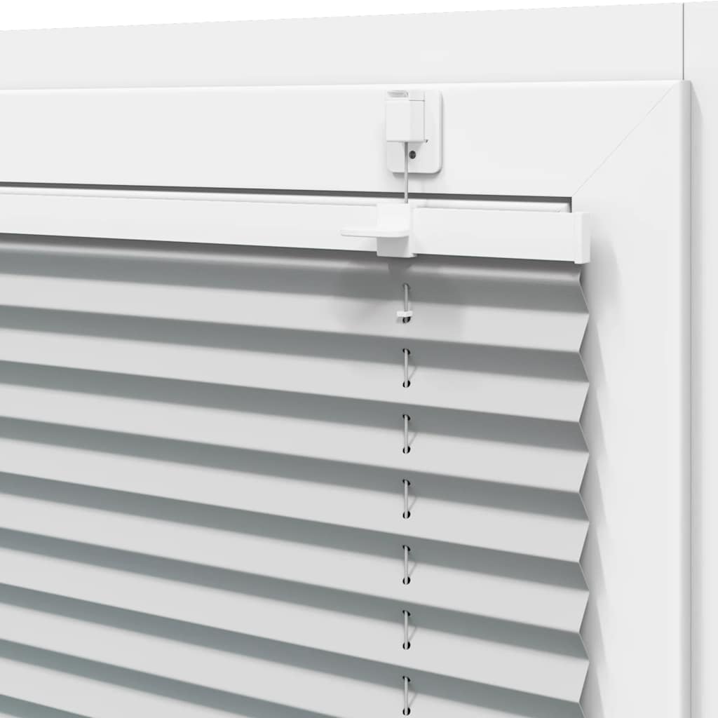 vidaXL Πλισέ περσίδα ανοιχτό γκρι 95x150 cm Πλάτος υφάσματος 94,4 cm