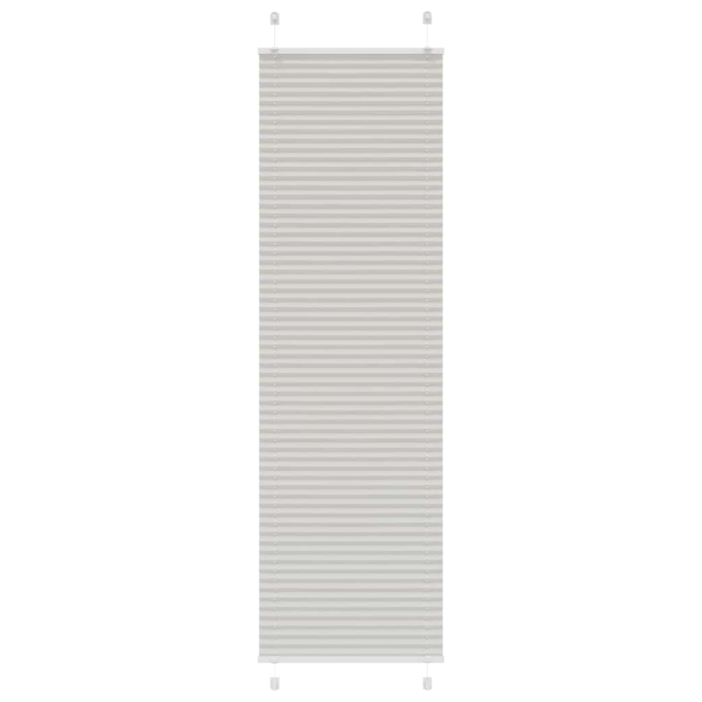 vidaXL Πλισέ περσίδα ανοιχτό γκρι 60x200 cm Πλάτος υφάσματος 59,4 cm