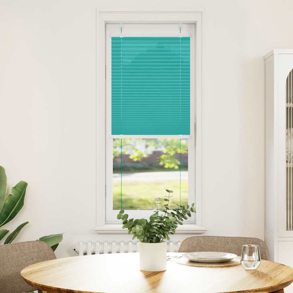 vidaXL Πλισέ Στόρι Πετρόλ 45x100 εκ. Πλάτος Υφάσματος 44,4 εκ. Πολυεστέρας