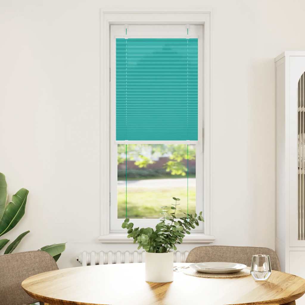 vidaXL Πλισέ Στόρι Πετρόλ Πράσινο 45x150 εκ. Πλάτος Υφάσματος 44,4 εκ. Πολυεστέρας