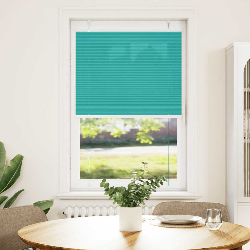 vidaXL Πλισέ Στόρι Πετρόλ 75x150 εκ. Πλάτος Υφάσματος 74,4 εκ. Πολυεστέρας