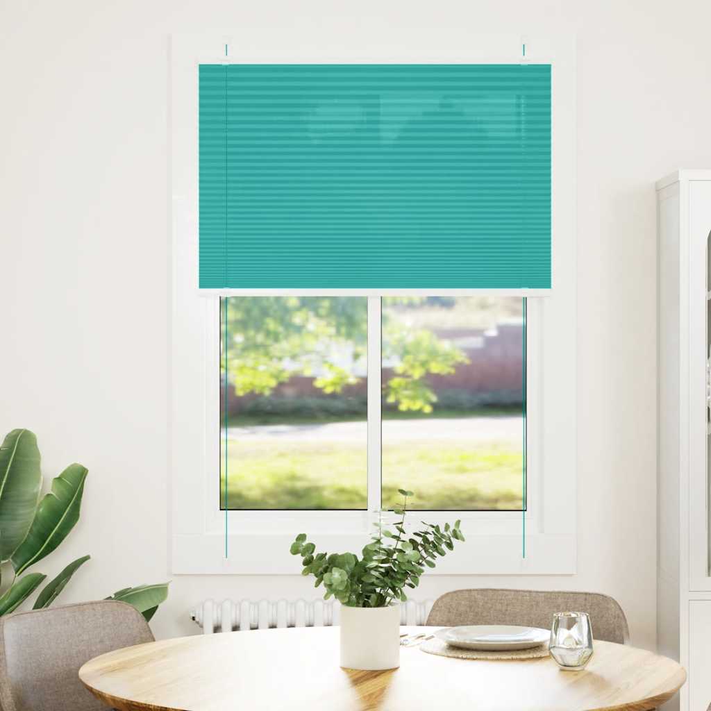 vidaXL Πλισέ Στόρι Πετρόλ Πράσινο 85x150 εκ. Πλάτος Υφάσματος 84,4 εκ. Πολυεστέρας