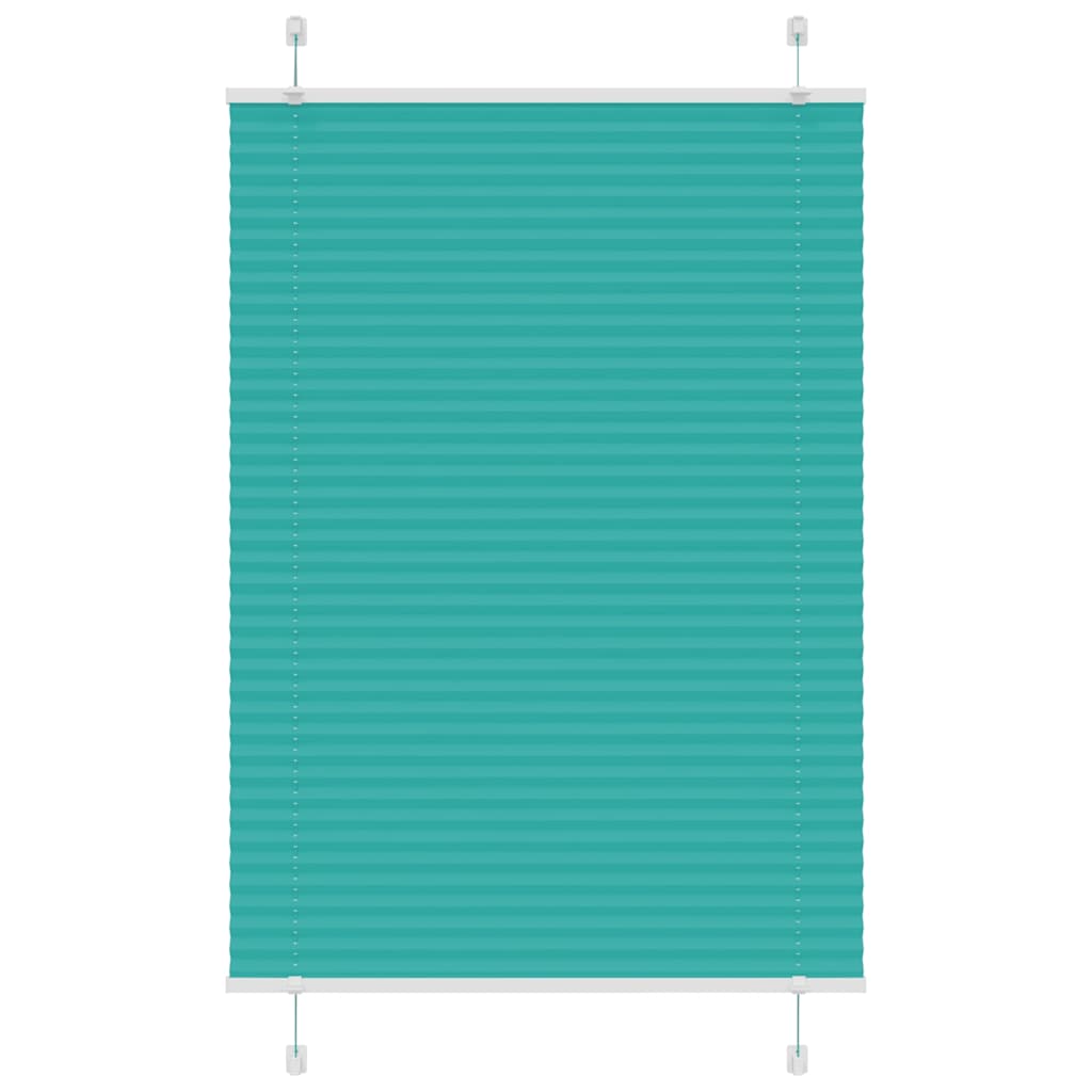 vidaXL Πλισέ περσίδα πετρόλ πράσινο 90x150 cm Πλάτος υφάσματος 89,4 cm