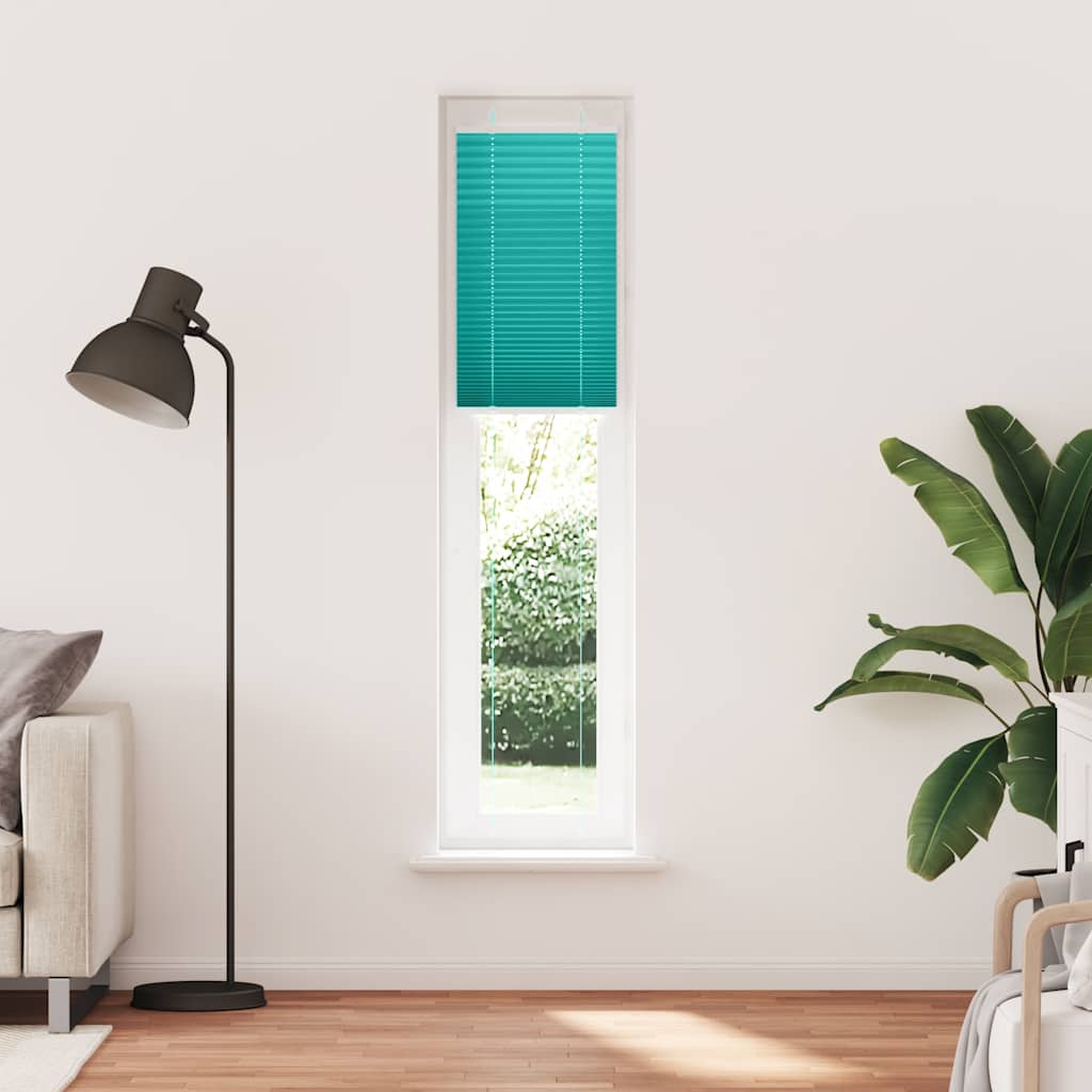 vidaXL Πλισέ Στόρι Πετρόλ Πράσινο 50x200 εκ. Πλάτος Υφάσματος 49,4 εκ. Πολυεστέρας
