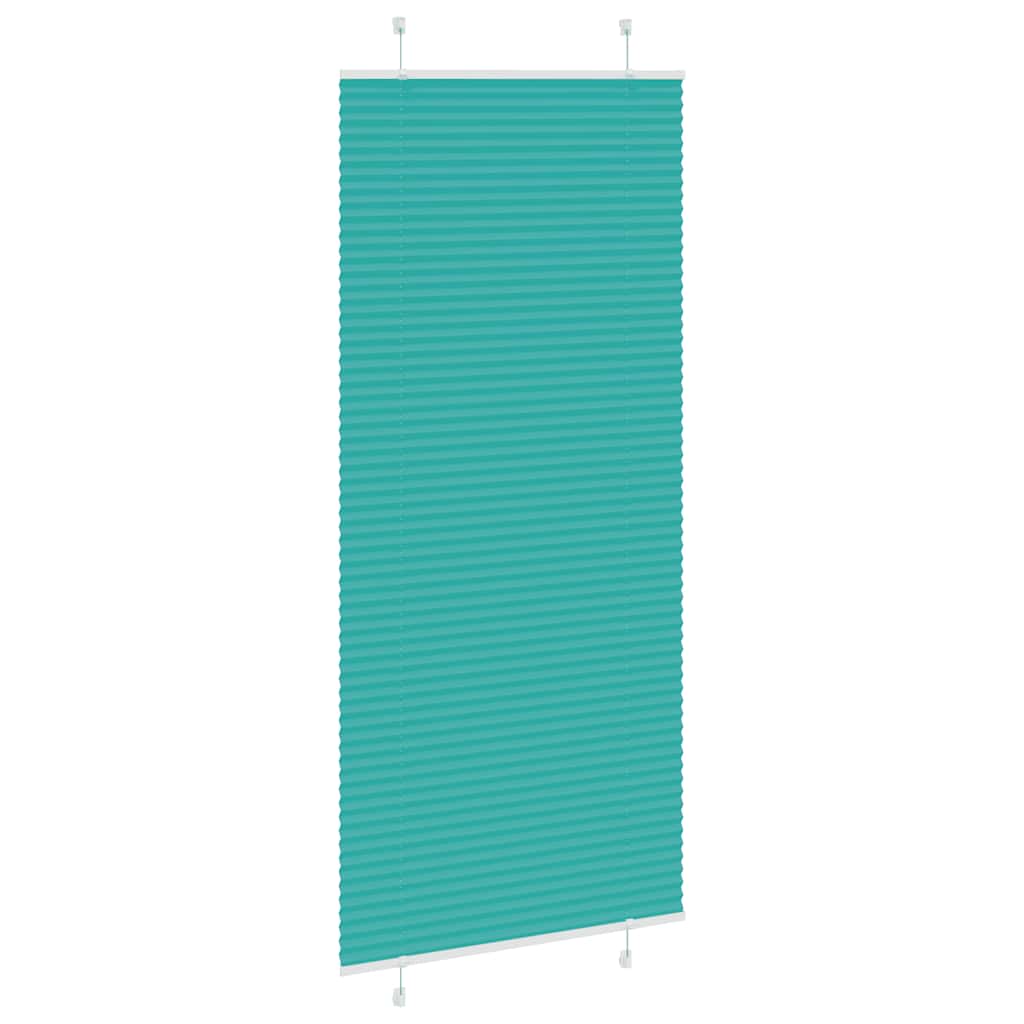 vidaXL Πλισέ Στόρι Πετρόλ 95x200 εκ. Πλάτος Υφάσματος 94,4 εκ. Πολυεστέρας